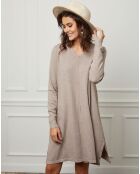 Robe en Cachemire mélangé Farel beige