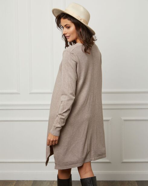 Robe en Cachemire mélangé Farel beige