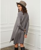 Robe en Cachemire mélangé Farel gris foncé