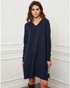 Robe en Cachemire mélangé Farel marine
