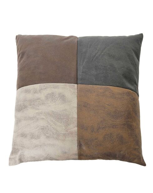 Coussin Patchwork déhoussable multicolore - 40x40 cm