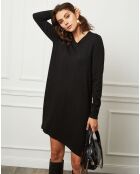 Robe en Cachemire mélangé Farel noire