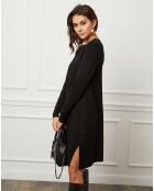 Robe en Cachemire mélangé Farel noire