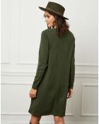 Robe en Cachemire mélangé Farel verte