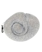 Coussin de voyage mémoire de forme enroulable gris - 27.5x37.5x7.5 cm
