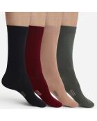 4 Paires de chaussettes multicolores