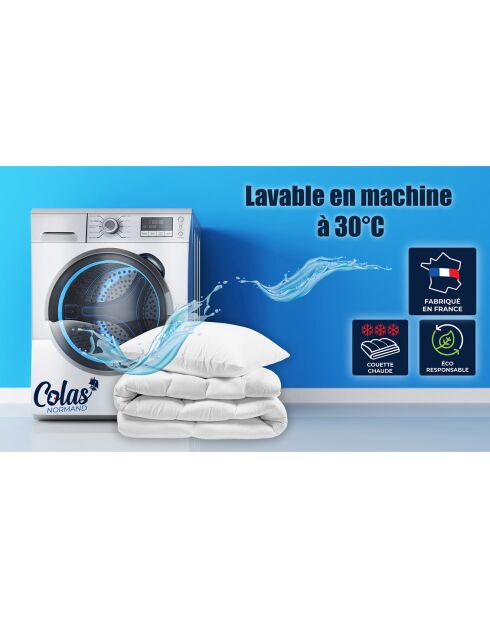 Couette Chaude 100 % recyclée blanche