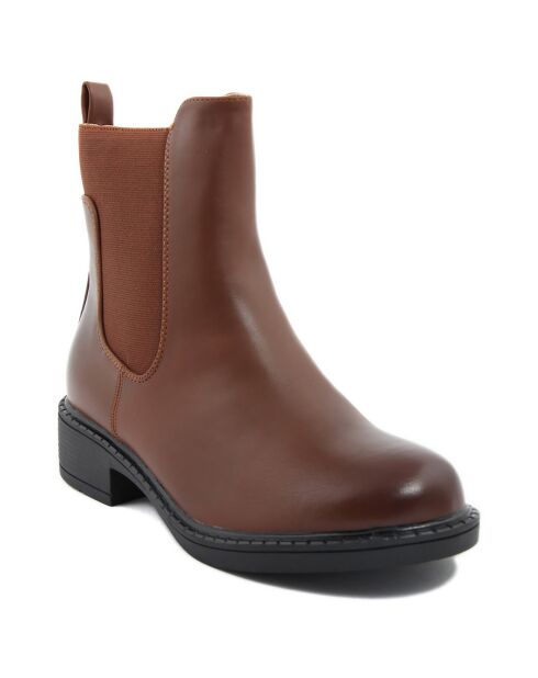 Bottines Norah marron - Talon 4 cm