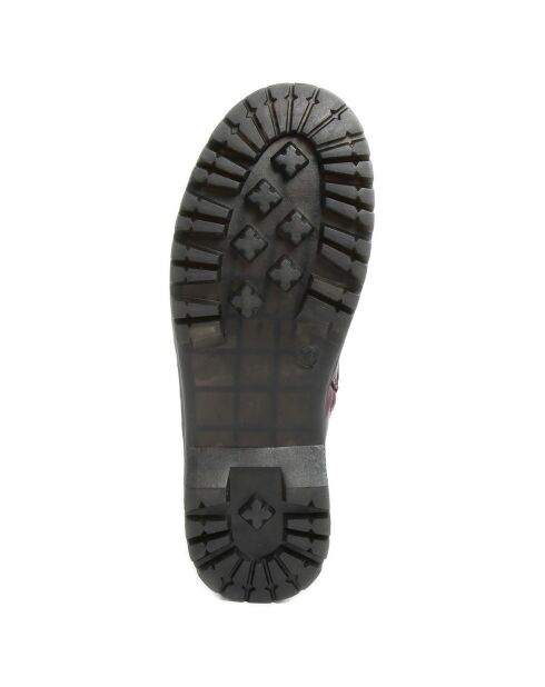 Bottines Mila bordeaux - Talon 4 cm