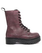Bottines Mila bordeaux - Talon 4 cm