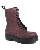 Bottines Mila bordeaux - Talon 4 cm