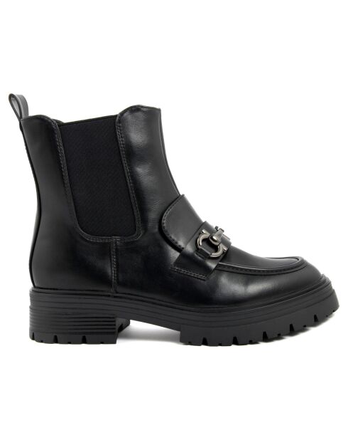 Bottines chelsea Pauline noires - Talon 4 cm