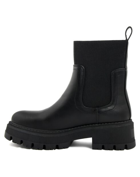 Bottines chelsea Perrine noires - Talon 5 cm