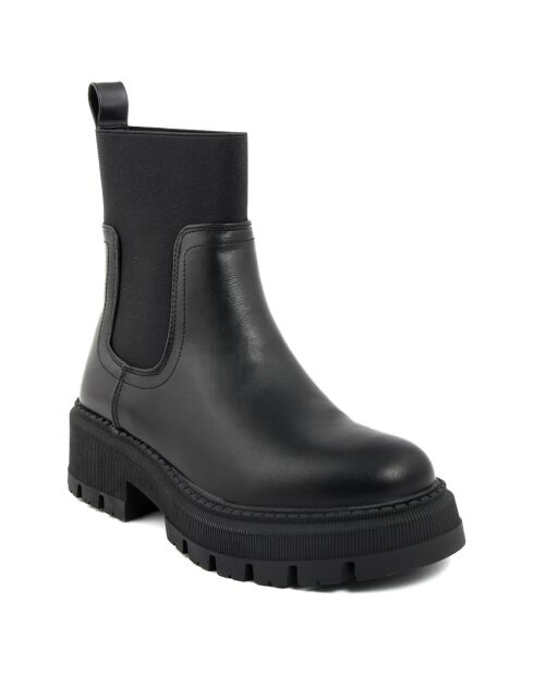 Bottines chelsea Perrine noires - Talon 5 cm