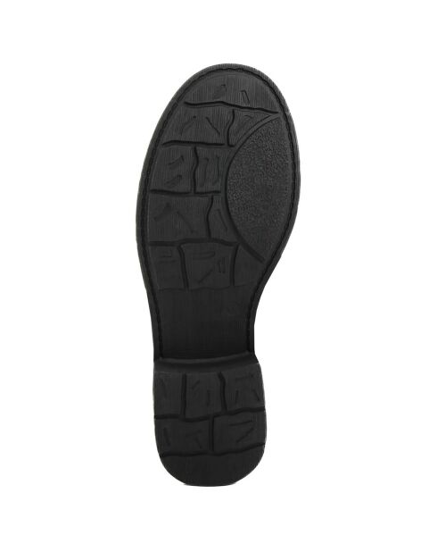 Bottes style biker Paloma noires - Talon 8 cm
