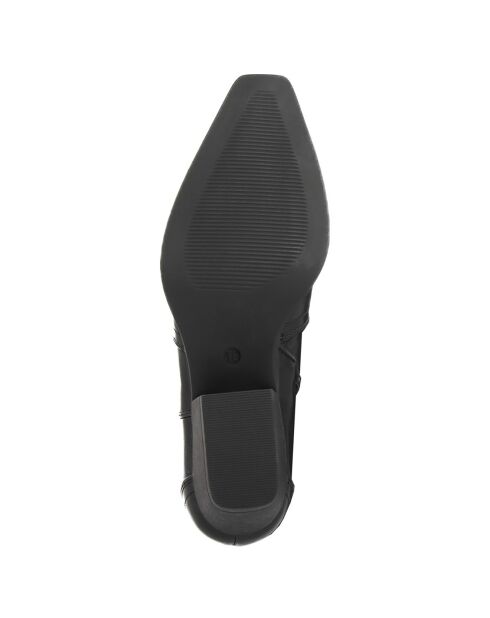 Bottes style texas Roxane noires - Talon 5 cm