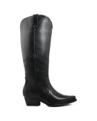 Bottes style texas Roxane noires - Talon 5 cm