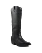 Bottes style texas Roxane noires - Talon 5 cm