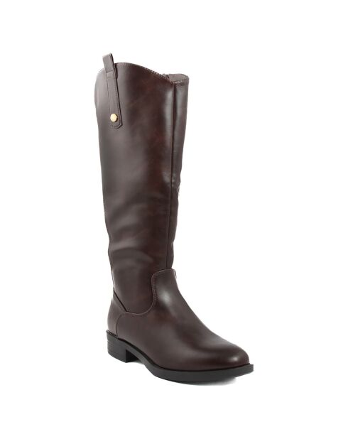 Bottes classiques Pia café - Talon 8 cm