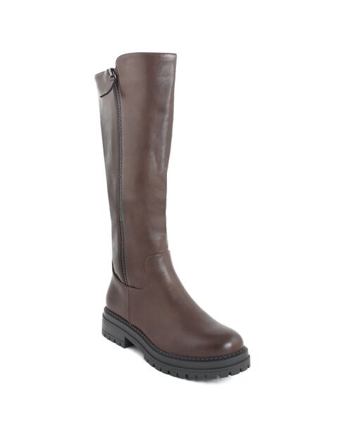 Bottes Yasmine marron - Talon 4 cm