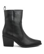 Bottines style texas Tess noires - Talon 6.5 cm