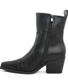 Bottines style texas Tess noires - Talon 6.5 cm