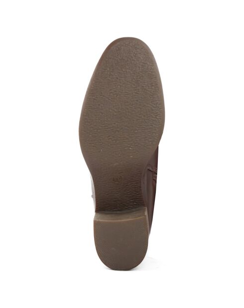 Bottes Zoé marron - Talon 6 cm