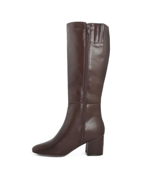 Bottes Victoire marron - Talon 6 cm