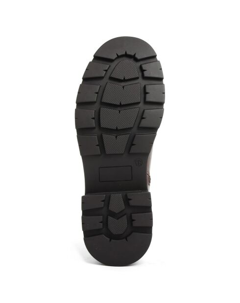 Bottines chelsea Salomé marron - Talon 5 cm
