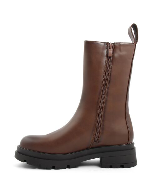 Bottines chelsea Salomé marron - Talon 5 cm