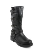 Bottes bikers Sixtine noires - Talon 4 cm