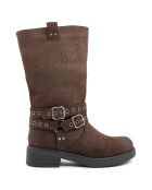 Bottes bikers Sarah café - Talon 4 cm