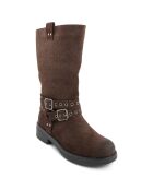 Bottes bikers Sarah café - Talon 4 cm