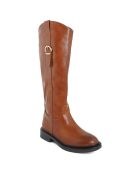 Bottes Violette camel - Talon 4 cm