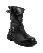Bottines bikers Rita noires - Talon 4 cm