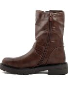 Bottines bikers Rita café  - Talon 4 cm