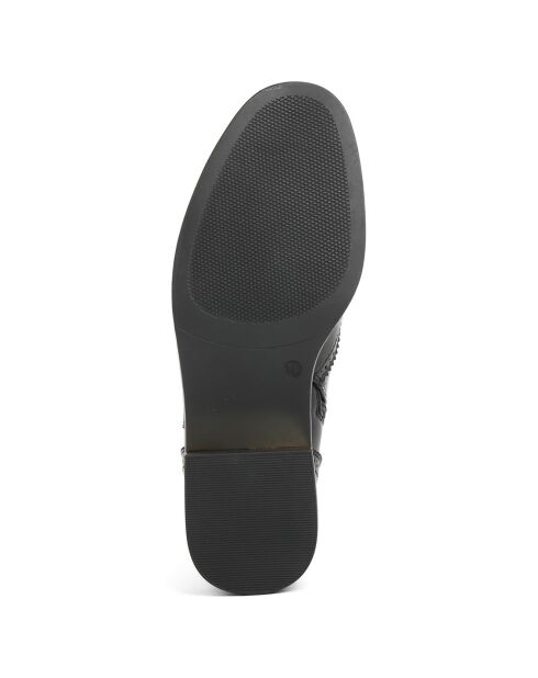 Bottines oxford Suzanne noires - Talon 4 cm