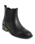 Bottines oxford Suzanne noires - Talon 4 cm