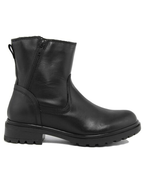 Bottines en cuir Héloïse noires -