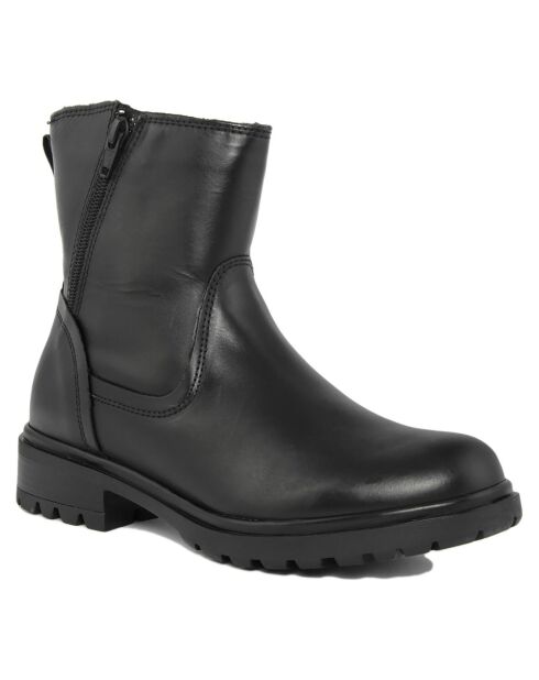 Bottines en cuir Héloïse noires -