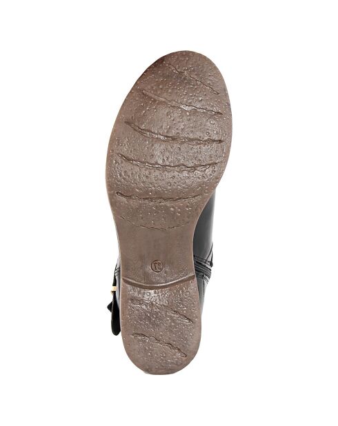 Bottines en cuir Carla noires -