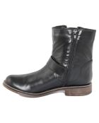 Bottines en cuir Carla noires -