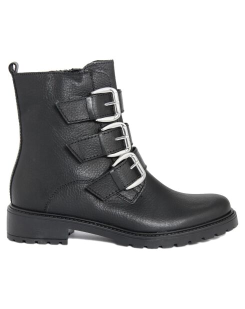Bottines en cuir Diane noires -