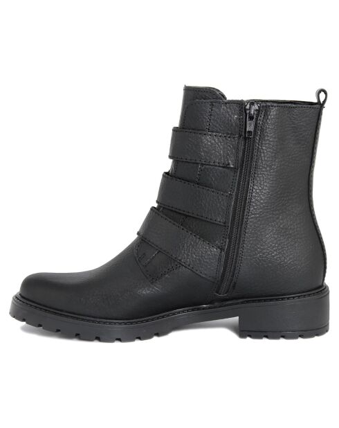 Bottines en cuir Diane noires -