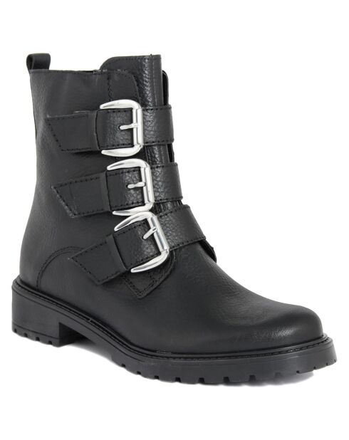 Bottines en cuir Diane noires -