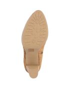 Bottines en suède Charlotte écorce - Talon 8 cm