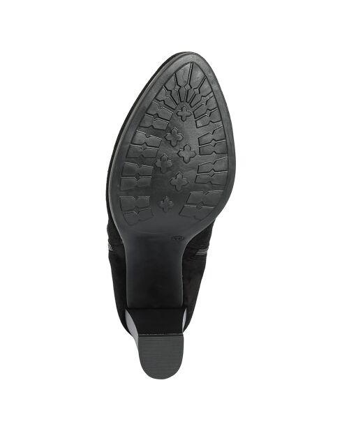 Bottines en suède Alix noires - Talon 8.5 cm