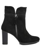 Bottines en suède Alix noires - Talon 8.5 cm