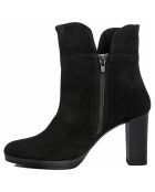 Bottines en suède Alix noires - Talon 8.5 cm