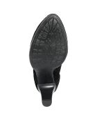 Bottines en cuir Bianca noires - Talon 8.5 cm